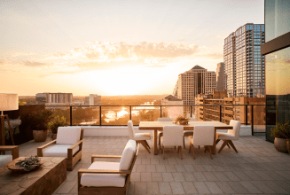 1 Hotel Austin Lake Terrace Suite overlooking Lady Bird Lake