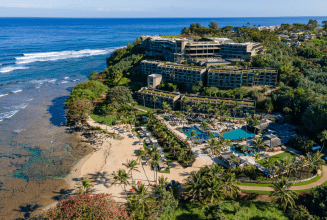 1 Hotel Hanalei Bay Main Pool Aerial View