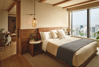 1 Hotel Tokyo Panoramic Garden Junior Suite Bedroom