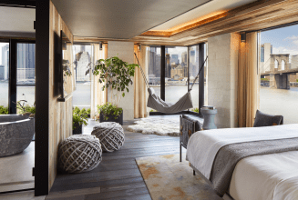 Brooklyn Bridge Riverhouse Master Bedroom