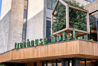 Treehouse Hotel entrance in Manchester