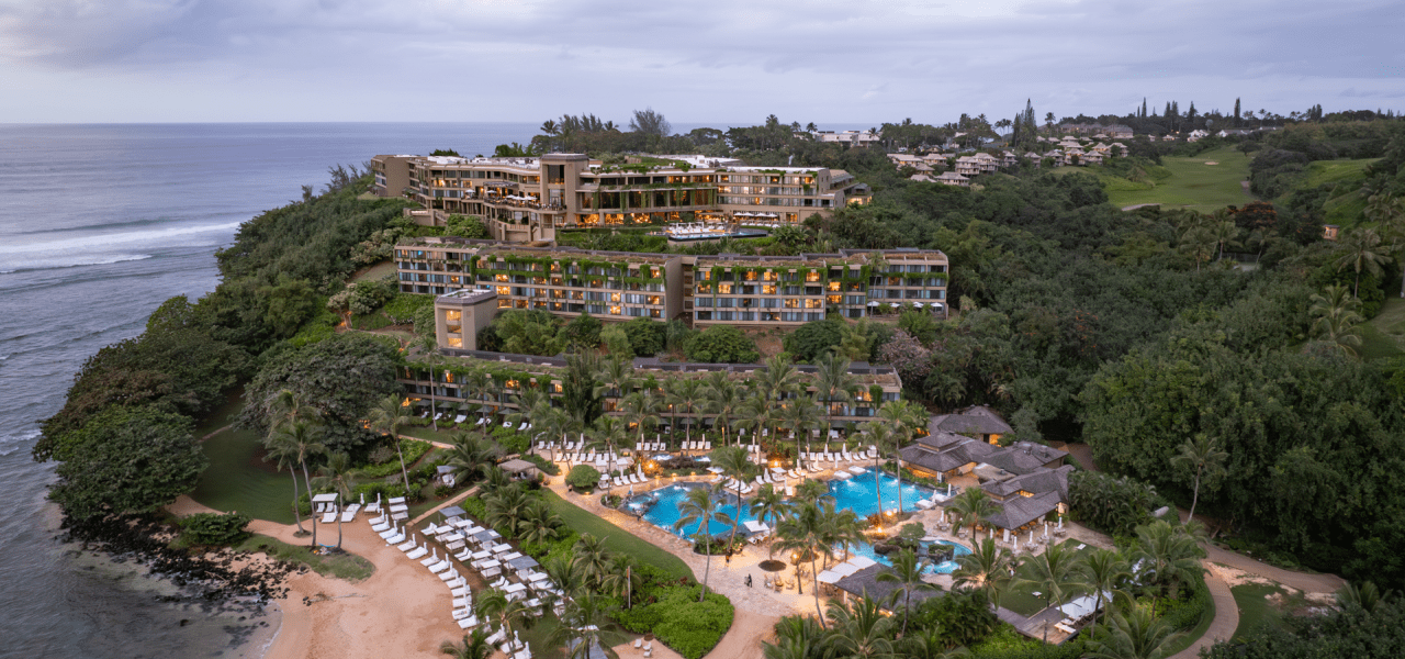 1 Hotel Hanalei Bay aerial view
