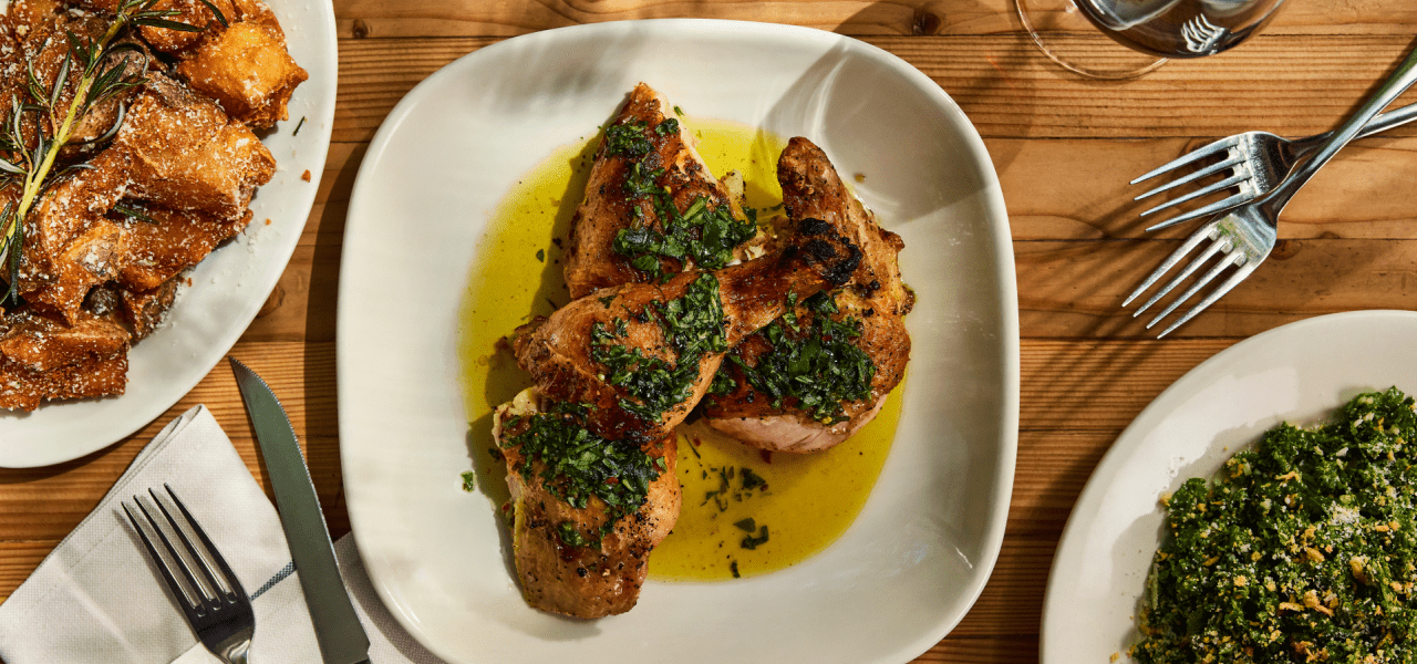 Dishes at Barbuto Brooklyn