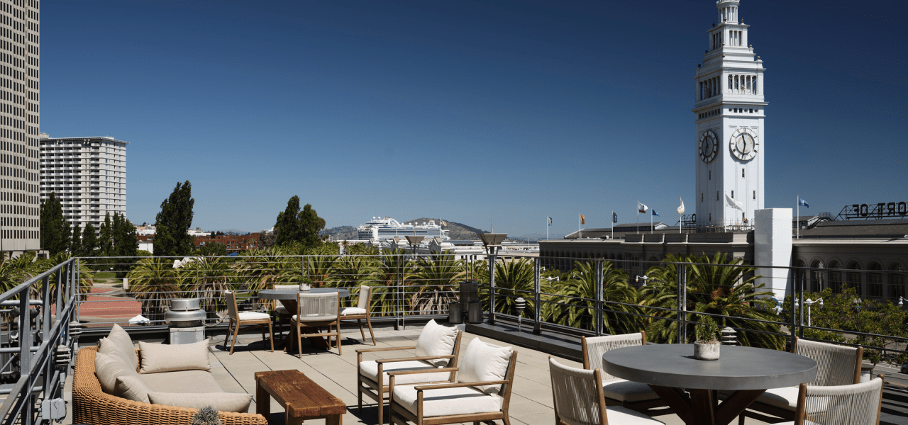 Rooftop patio