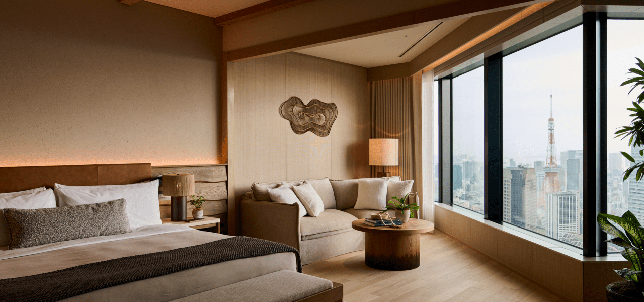 Komorebi House with view to the Tokyo Tower