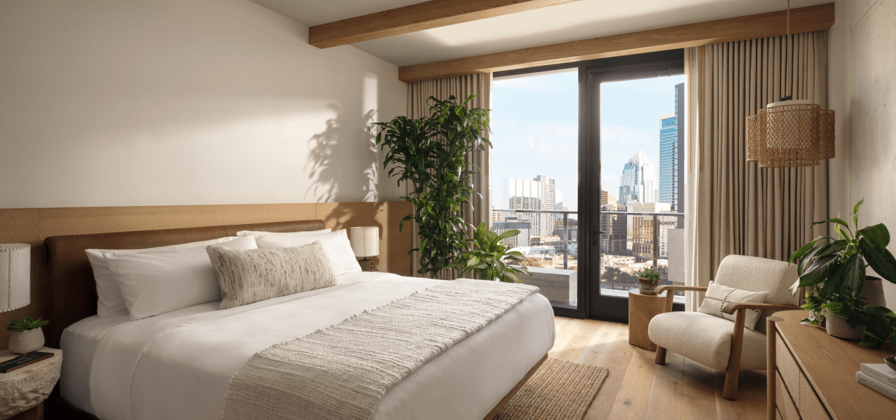 Guestroom at 1 Hotel Austin
