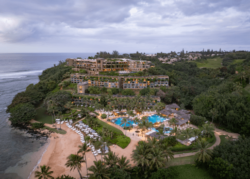 1 Hotel Hanalei Bay aerial view