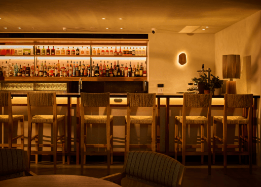 Upstairs bar and lounge