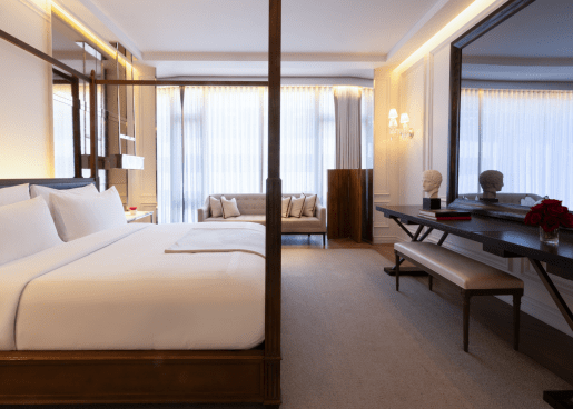Guestroom at Baccarat Hotel New York